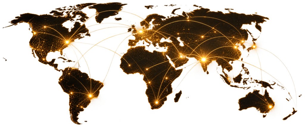 Global Broadcast Network Map